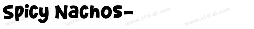Spicy Nachos字体转换